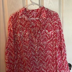 EEUC Lilly Pulitzer shirtdress coverup